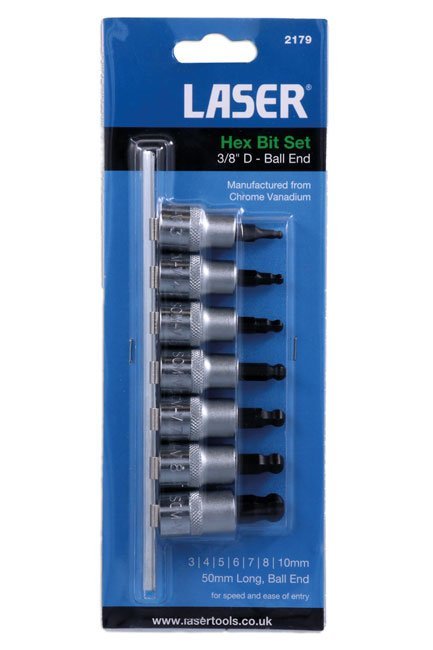 CONJUNTO HEXAGONAL NA EXTREMIDADE ESFÉRICA AJUSTADA 3/8"D 7PC - Image 5