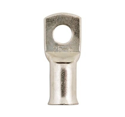 TERMINAIS DE TUBO DE COBRE 25MM² X 6,0MM, PACOTE COM 20 UNIDADES