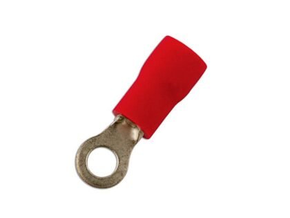 TERMINAL DE ANEL VERMELHO 3,2 MM, 100 UNIDADES