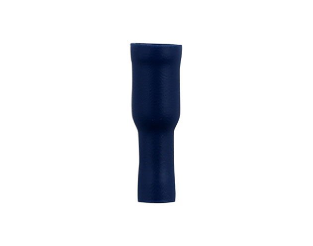 TERMINAL FÊMEA TIPO BALA AZUL 5,0 MM, PACOTE COM 100 UNIDADES