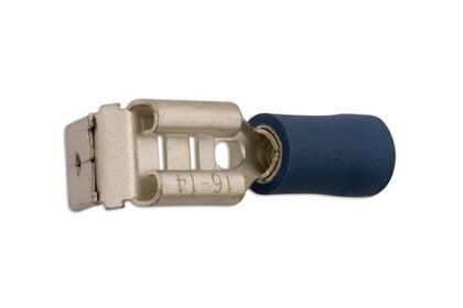 TERMINAL PIGGYBACK AZUL 6,3 MM, 100 UNIDADES