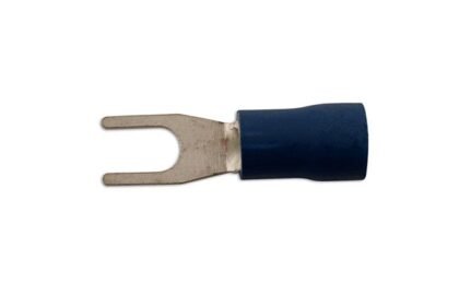 TERMINAL DE GARFO AZUL 3,7 MM, PACOTE COM 100 UNIDADES