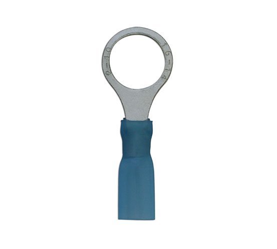 TERMINAL DE ANEL TERMORRETRÁTIL AZUL 10,5 MM, PACOTE COM 25 UNIDADES