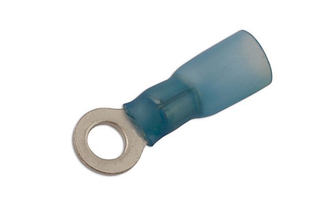 TERMINAL DE ANEL TERMORRETRÁTIL AZUL 4,0 MM, PACOTE COM 25 UNIDADES - Image 2