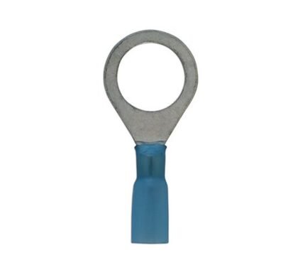 TERMINAL DE ANEL TERMORRETRÁTIL AZUL 12,5 MM, PACOTE COM 25 UNIDADES