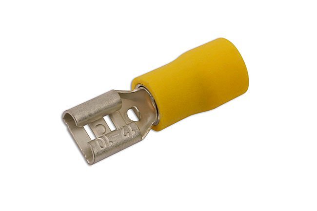 TERMINAL FÊMEA DE ENCAIXE RÁPIDO AMARELO 6,3 MM, PACOTE COM 100 UNIDADES - Image 2