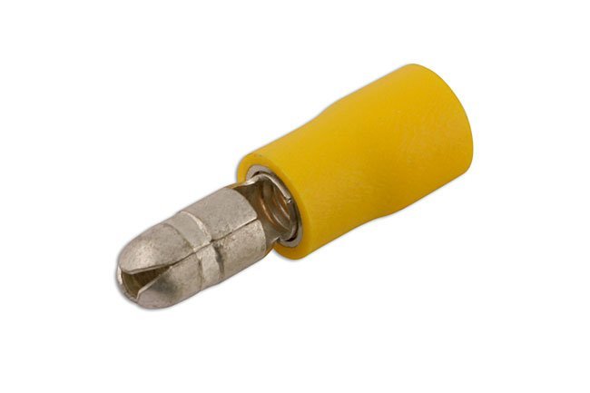 TERMINAL MACHO TIPO BALA AMARELO 5,0 MM, PACOTE COM 100 UNIDADES - Image 2