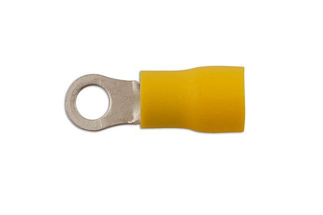 TERMINAL DE ANEL AMARELO 4,3 MM, 100 UNIDADES