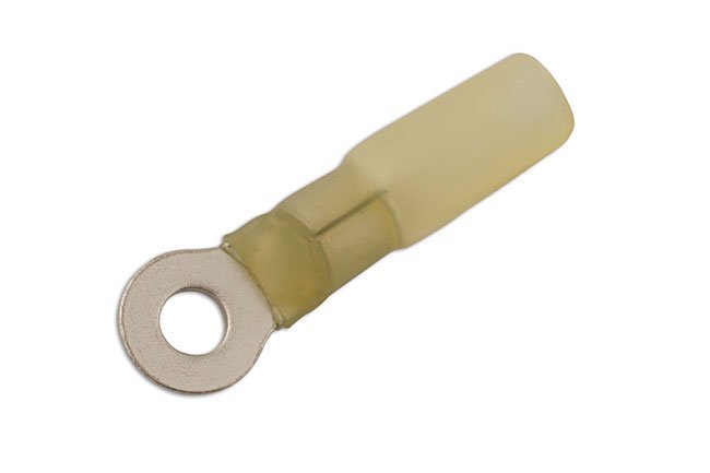 TERMINAL DE ANEL TERMORRETRÁTIL AMARELO 4,0 MM, PACOTE COM 25 UNIDADES - Image 2