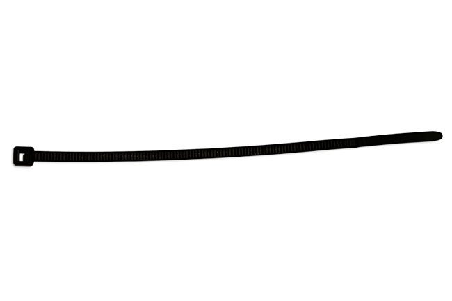ABRAÇADEIRA DE NYLON PRETA HELLERMANN 100 MM X 2,5 MM T18R, PACOTE COM 100 UNIDADES