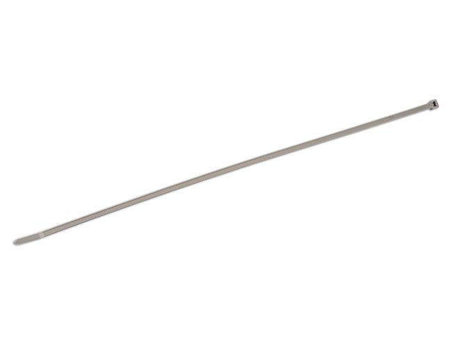 ABRAÇADEIRA DE NYLON HELLERMANN PRATEADA 390 MM X 4,6 MM T50L, PACOTE COM 100 UNIDADES