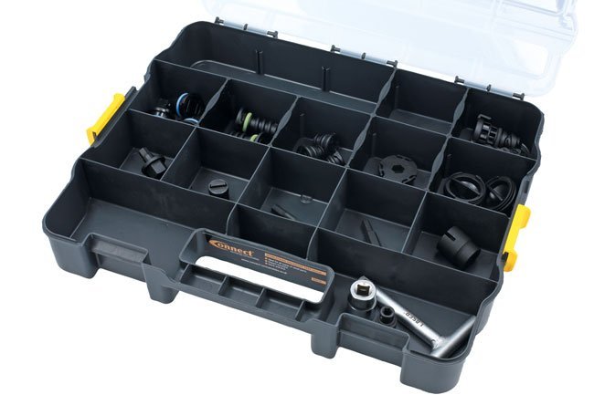 KIT DE TAMPÕES DE PLÁSTICO VARIADOS PARA CÁRTER COM FERRAMENTAS - 21 PEÇAS