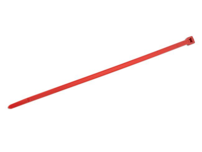 ABRAÇADEIRA DE NYLON VERMELHA HELLERMANN 200 MM X 4,6 MM, PACOTE COM 100 UNIDADES