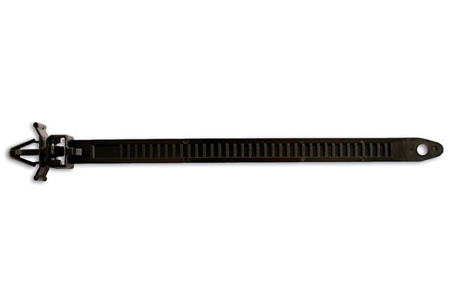 ABRAÇADEIRA DE NYLON PRETA PARA FIXAÇÃO EM PAINÉIS, 200 MM X 4,8 MM, PACOTE COM 100 UNIDADES