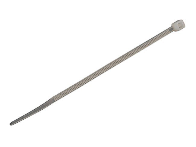 ABRAÇADEIRA DE NYLON NATURAL 100 MM X 2,5 MM, PACOTE COM 100 UNIDADES