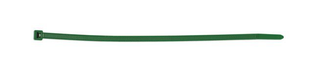 ABRAÇADEIRA DE NYLON VERDE 200 MM X 4,8 MM, PACOTE COM 100 UNIDADES