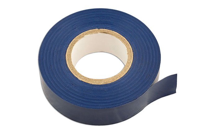 FITA ISOLANTE DE PVC AZUL, 19 MM X 20 M, PACOTE COM 10 UNIDADES.