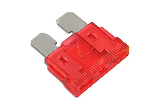 FUSÍVEIS DE LÂMINA PARA CARRO 10A, VERMELHOS, PACOTE COM 50 UNIDADES - Image 2