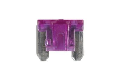 FUSÍVEIS DE LÂMINA MINI DE BAIXO PERFIL 3A, VIOLETA, PACOTE COM 25 UNIDADES