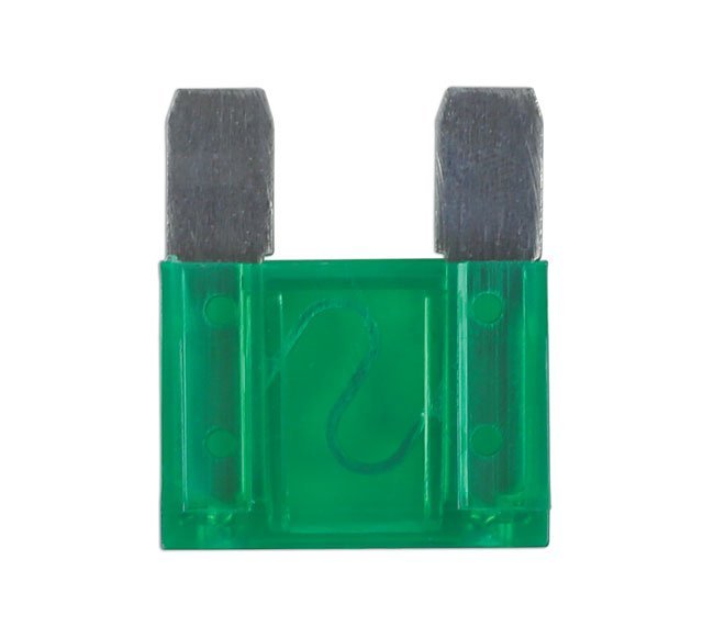 FUSÍVEIS MAXI BLADE 30A, VERDES, PACOTE COM 10 UNIDADES