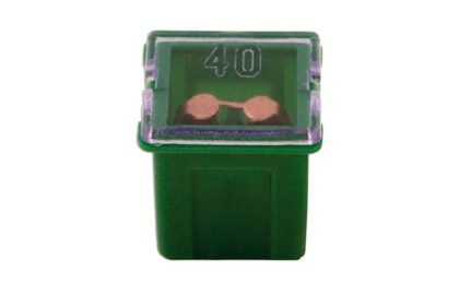 FUSÍVEIS DE CARTUCHO TIPO J DE BAIXO PERFIL, 40 A, VERDES, PACOTE COM 10 UNIDADES.