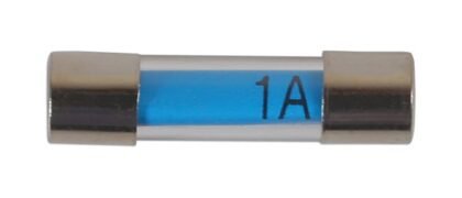 MINI FUSÍVEIS DE VIDRO PARA RÁDIO, 1A, PACOTE COM 100 UNIDADES.