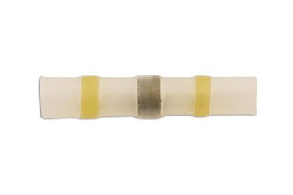 CONECTOR DE EMENDA TERMORRETRÁTIL AMARELO PARA SOLDA, 50 UNIDADES