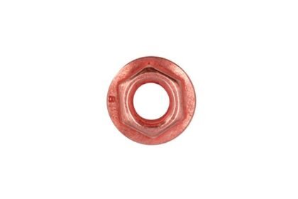 PORCA FLANGEADA E AUTOTRAVANTE M8 X 1,25 X 12 MM COM REVESTIMENTO DE COBRE, CONJUNTO DE 5 PEÇAS