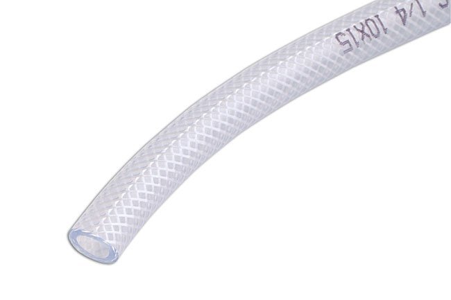 TUBO TRANÇADO DE PVC TRANSPARENTE, 5 MM DE DIÂMETRO INTERNO, 30 M