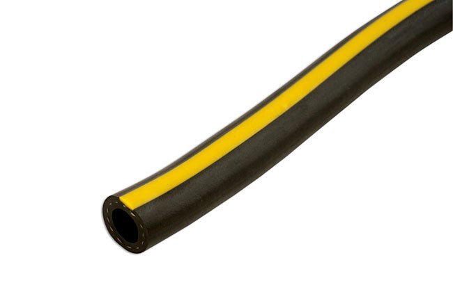 MANGUEIRA DE AR DE BORRACHA PRETA E AMARELA, 6,3 MM X 15 M