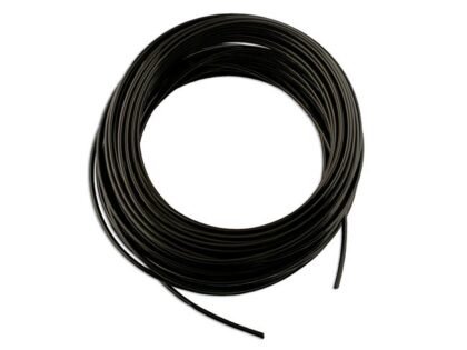 TUBO DE NYLON PRETO SEMIRRÍGIDO, 4 MM DE DIÂMETRO EXTERNO, 30 M