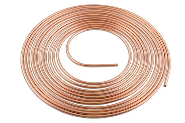 TUBO DE TRAVAO DE COBRE 3/16" X 25 PÉS (1 PEÇA)
