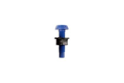 PARAFUSOS E PORCAS DE NYLON DE 1" PARA FIXAÇÃO DE PLACAS DE MATRÍCULA, AZUIS, PACOTE COM 100 UNIDADES.