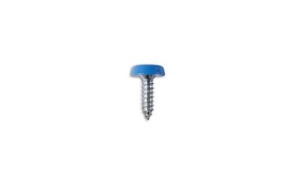 PARAFUSO PARA PLACA DE MATRÍCULA 10 X 3/4" AZUL POLYTOP 100 PEÇAS