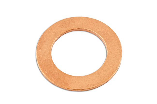 ANILHA PARA BUJÃO DE CÁRTER, COBRE, 16,3 X 25 X 2 MM, PACOTE COM 50 UNIDADES
