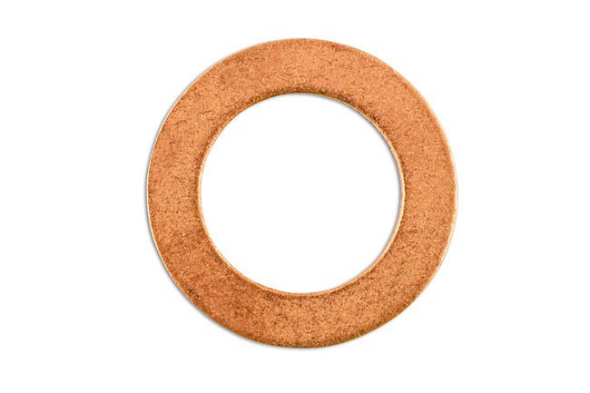 ANILHA PARA BUJÃO DE CÁRTER, COBRE, 16,3 X 25 X 2 MM, PACOTE COM 50 UNIDADES - Image 2