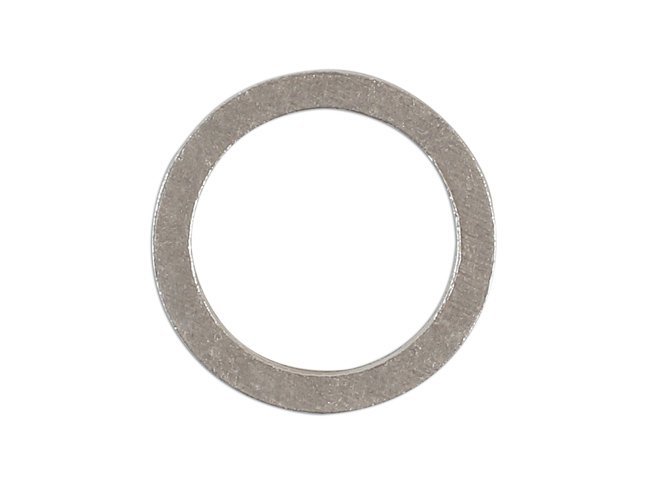 ANILHA PARA BUJÃO DE CÁRTER, ALUMÍNIO 12 X 15 X 1,5 MM, PACOTE COM 50 UNIDADES