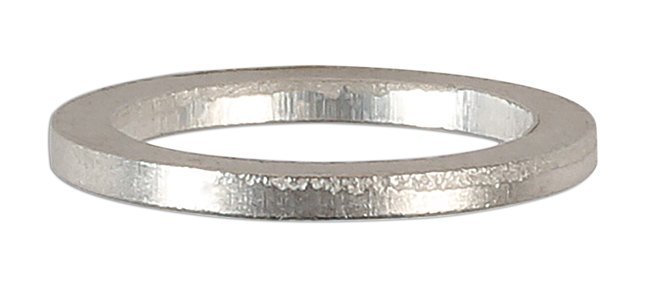 ANILHA PARA BUJÃO DE CÁRTER, ALUMÍNIO 12 X 15 X 1,5 MM, PACOTE COM 50 UNIDADES - Image 3