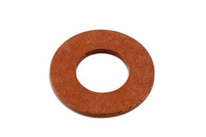 ANILHA DE VEDAÇÃO PARA BUJÃO DE CÁRTER, FIBRA, 12 X 24 X 2 MM, PACOTE COM 50 UNIDADES