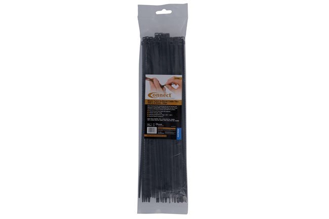 ABRAÇADEIRA DE NYLON PRETA COM SISTEMA DE TORÇÃO, 300 MM X 4,6 MM, PACOTE COM 50 UNIDADES - Image 2