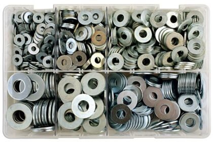 CONJUNTO DE 800 ANILHAS PLANAS SORTIDAS TAMANHO 4 (IMPERIAL TABLE)