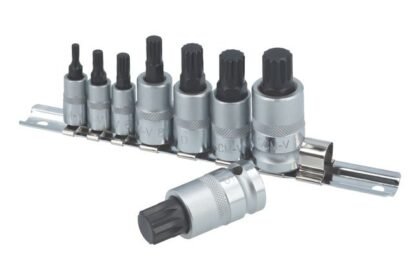 BIT DE CHAVE DE CAIXA DE ESTRIA: 1/4"D, 3/8"D, E 1/2"D 8PC