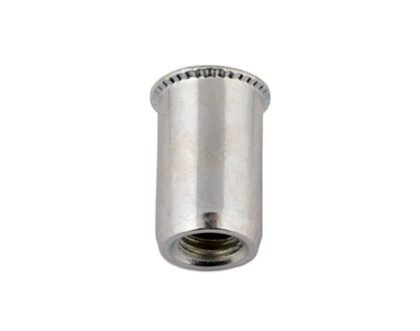 PORCAS ROSCADAS PARA CHAPAS FINAS, 4,0 MM, PACOTE COM 50 UNIDADES