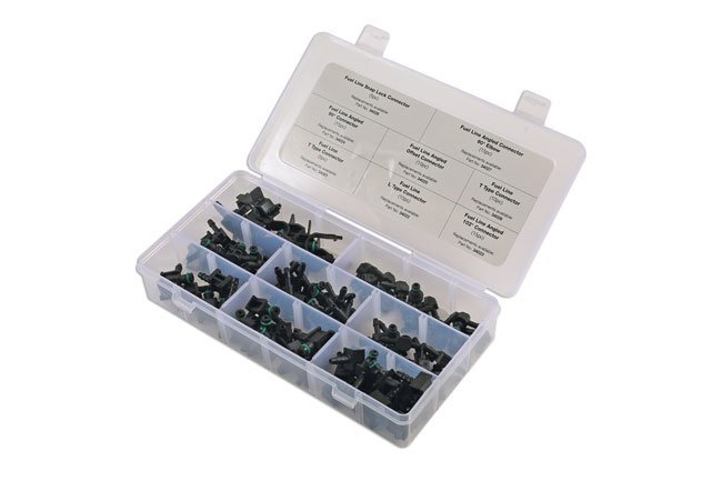 CONJUNTO DE 85 CONECTORES DE RETORNO DE COMBUSTÍVEL VARIADOS