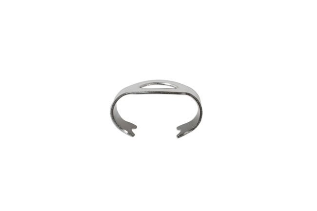 ABRAÇADEIRAS PARA MANGUEIRA DE TRAVAO PRATEADAS, 24,9 MM X 18,7 MM, PACOTE COM 10 UNIDADES