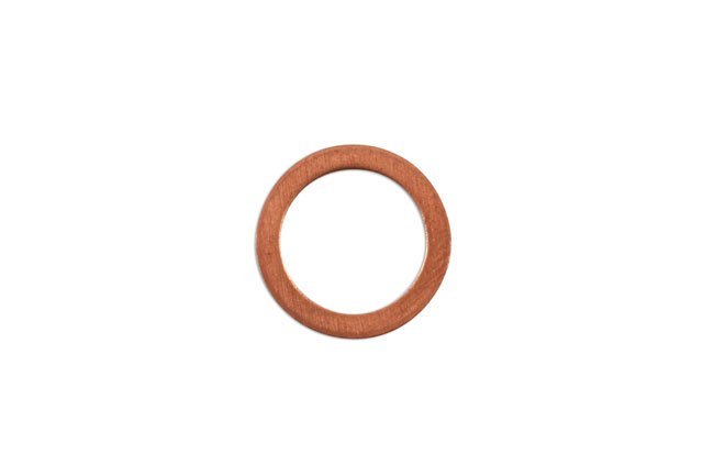 ANILHA DE COBRE PARA MANGUEIRA DE TRAVAO, 16,7 MM X 12,3 MM X 0,8 MM, PACOTE COM 10 UNIDADES