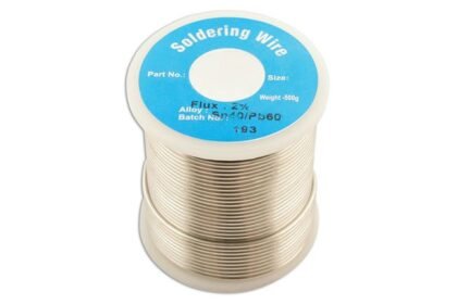 FIO DE SOLDA 22 SWG/0,8 MM, CARRETEL DE 0,5 KG, 1 UNIDADE