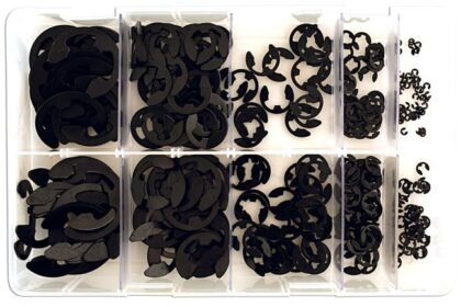 CAIXA COM 800 CLIPS E MÉTRICOS SORTIDOS