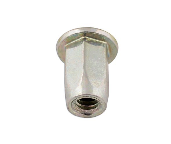 PORCAS ROSCADAS HEXAGONAIS COMPLETOS DE 4,0 MM, PACOTE COM 50 UNIDADES