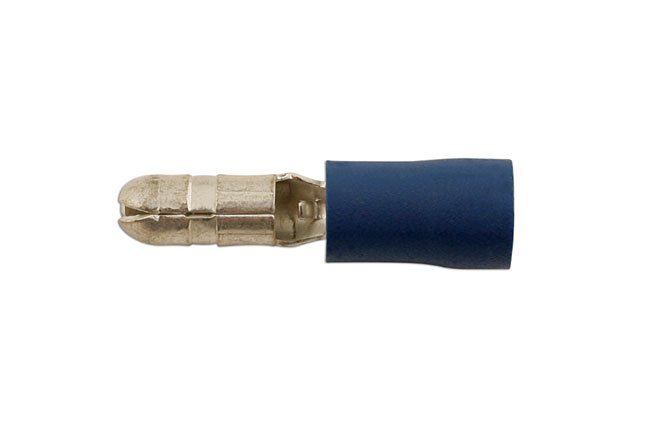 CONECTOR MACHO AZUL TIPO BALA, 4,0 MM, PACOTE COM 100 UNIDADES. - Image 3
